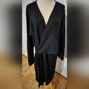 Banana Republic Dark Gray Long Sleeve Dress